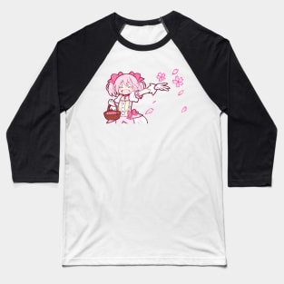 Madoka Cherry Blossoms Baseball T-Shirt